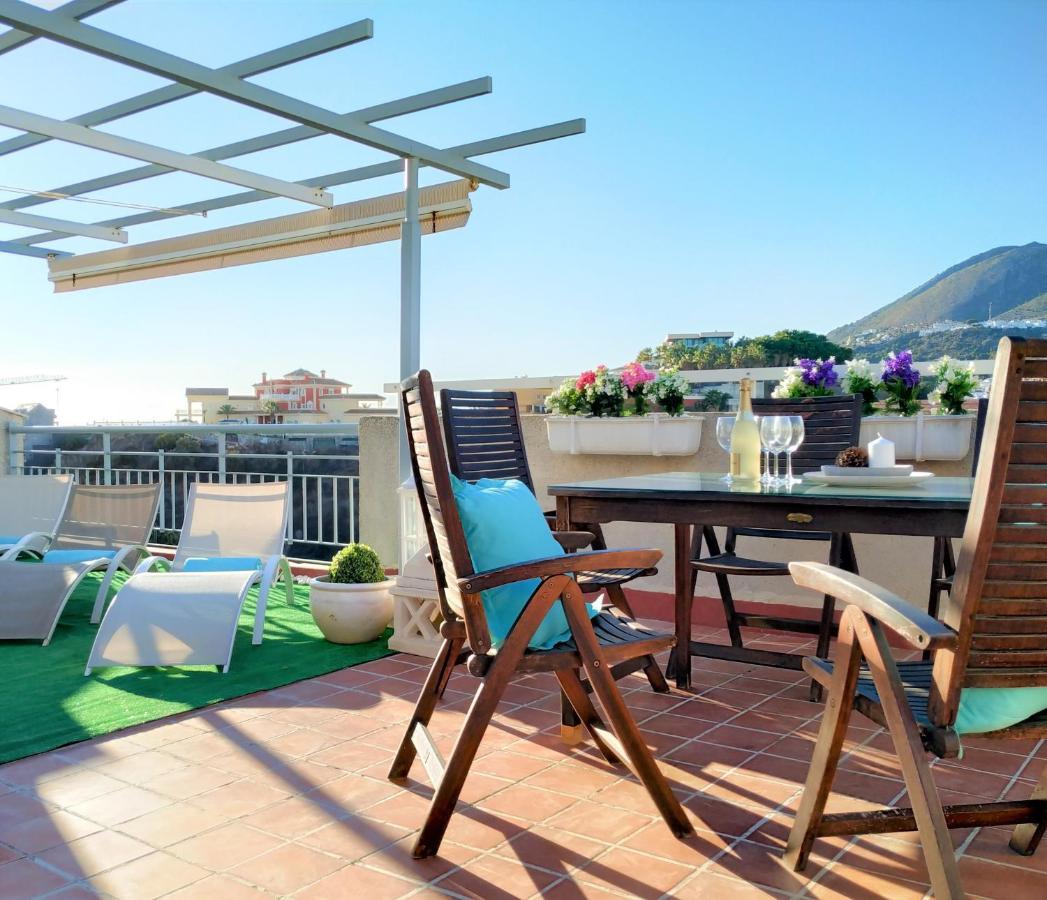Pena Beach 3 Bedroom Duplex, Bbq, Pool, Sea Views, 贝纳尔马德纳 外观 照片